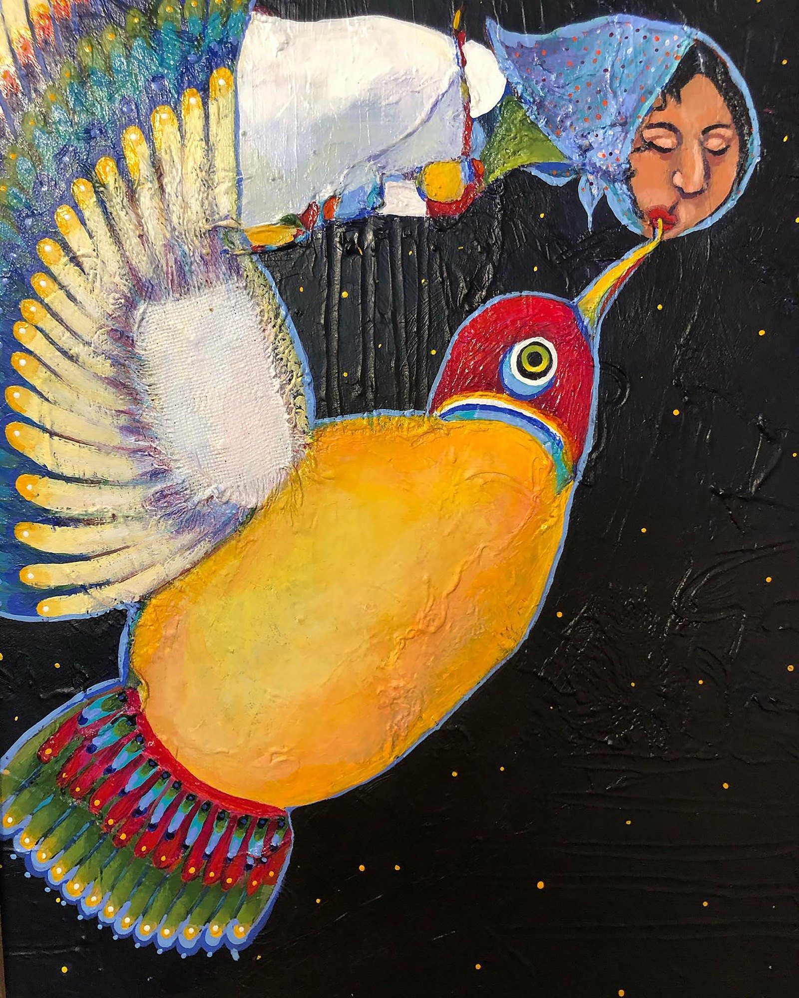 Kokum Feeds The Birds