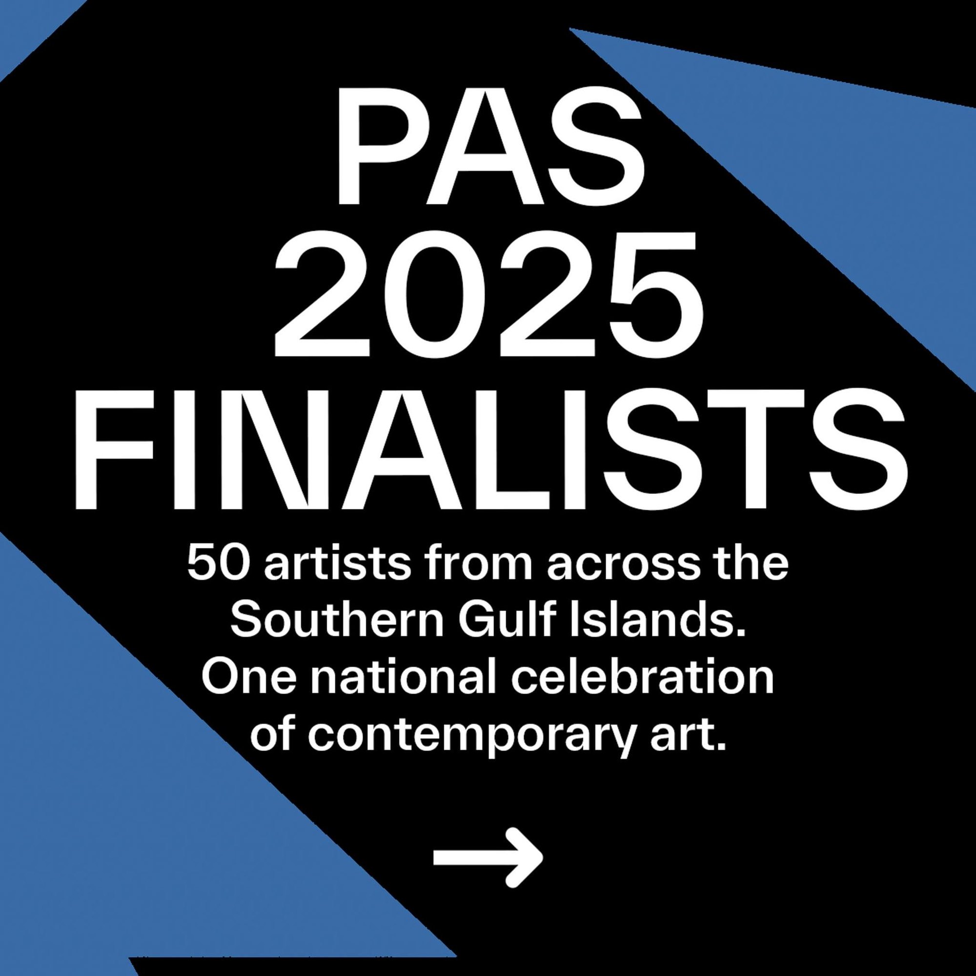 PAS 2025 Finalists announcement — 50 artists from across the Southern Gulf Islands